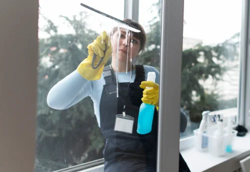 Nettoyage de vitres intérieures et extérieures à Pleugueneuc